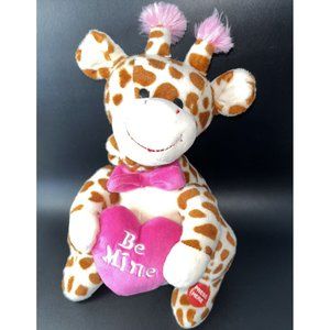 Sound & Light Animatronics Giraffe Be Mine Sound Movement Valentine Plush Animal